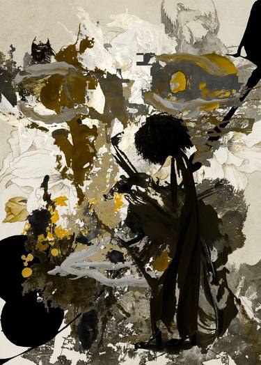 Original Conceptual Abstract Mixed Media by Luise Eru