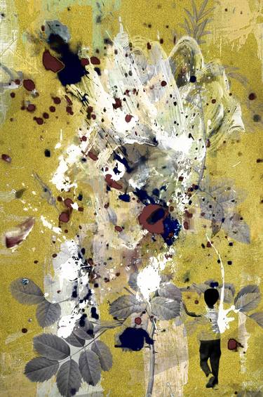 Original Abstract Expressionism Abstract Mixed Media by Luise Eru