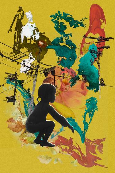 Original Conceptual Abstract Mixed Media by Luise Eru