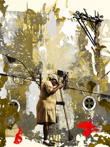 Original Conceptual Abstract Mixed Media by Luise Eru