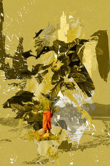 Original Conceptual Abstract Mixed Media by Luise Eru