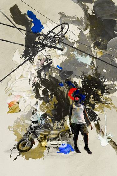 Original Conceptual Abstract Mixed Media by Luise Eru