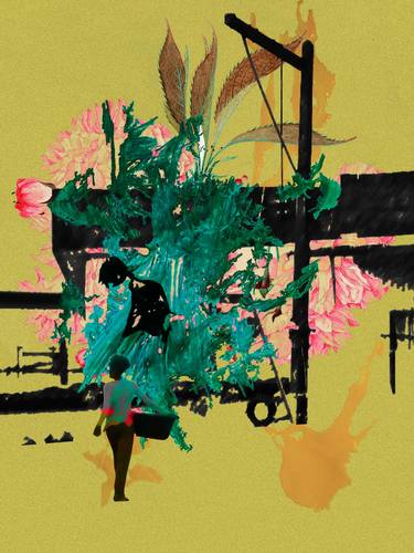 Original Conceptual Abstract Mixed Media by Luise Eru