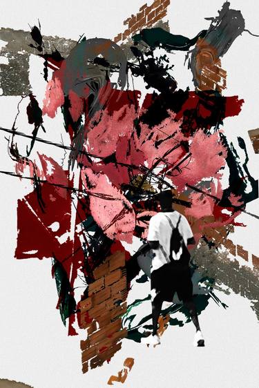 Original Conceptual Abstract Mixed Media by Luise Eru