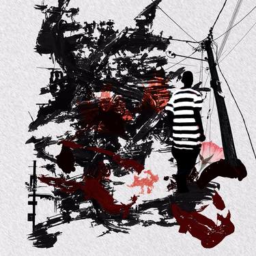 Original Conceptual Abstract Mixed Media by Luise Eru