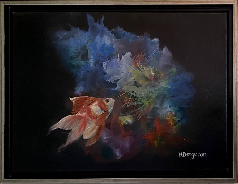 The Magical Swim Painting by Hillary Bergeron | Saatchi Art