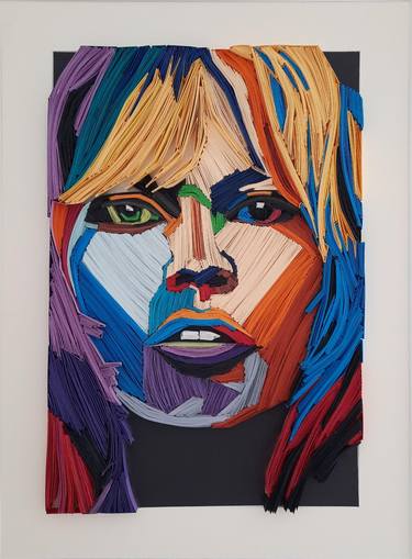 Print of Pop Art Portrait Collage by Mimoza Studenica