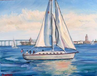 Original Fine Art Boat Paintings by Robert Gerdes