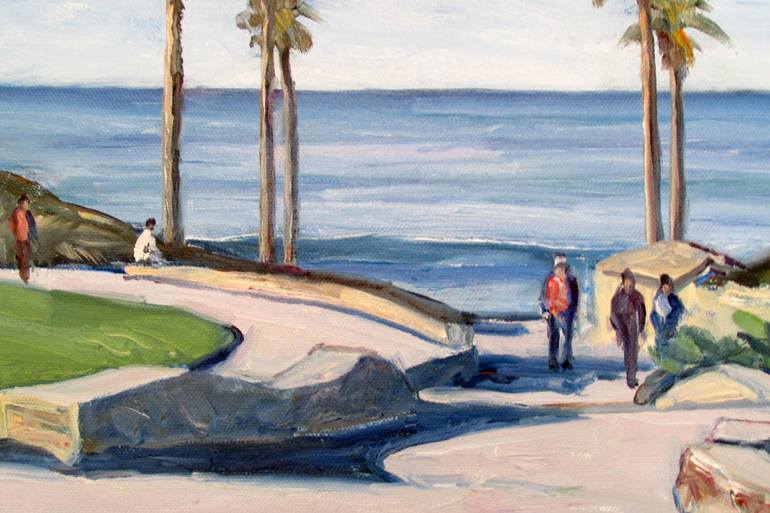 Original Figurative Beach Painting by Robert Gerdes