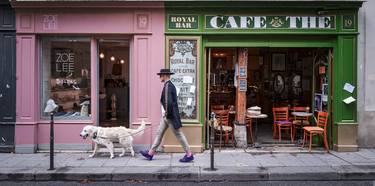 dog walk - Paris (framed) thumb