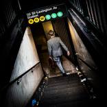 into the depths - nyc subway by Joseph Cela