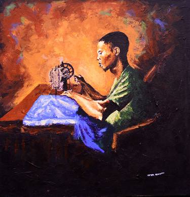 Print of People Paintings by Semmi Adam