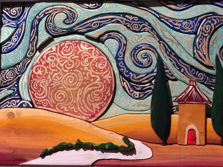 Original Modernism Landscape Sculpture by Salvatore Ferrante