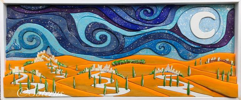 Original Modernism Landscape Sculpture by Salvatore Ferrante