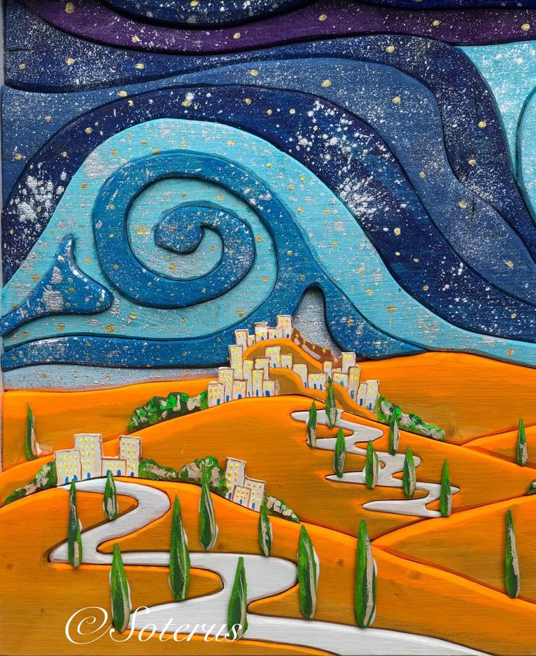 Original Modernism Landscape Sculpture by Salvatore Ferrante