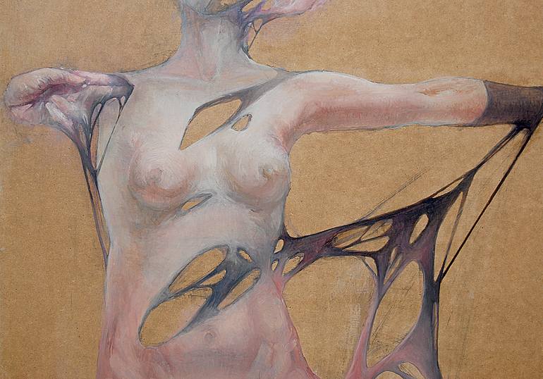 Original Conceptual Nude Painting by Lilia Liutko