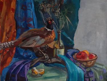Still life with a pheasant thumb