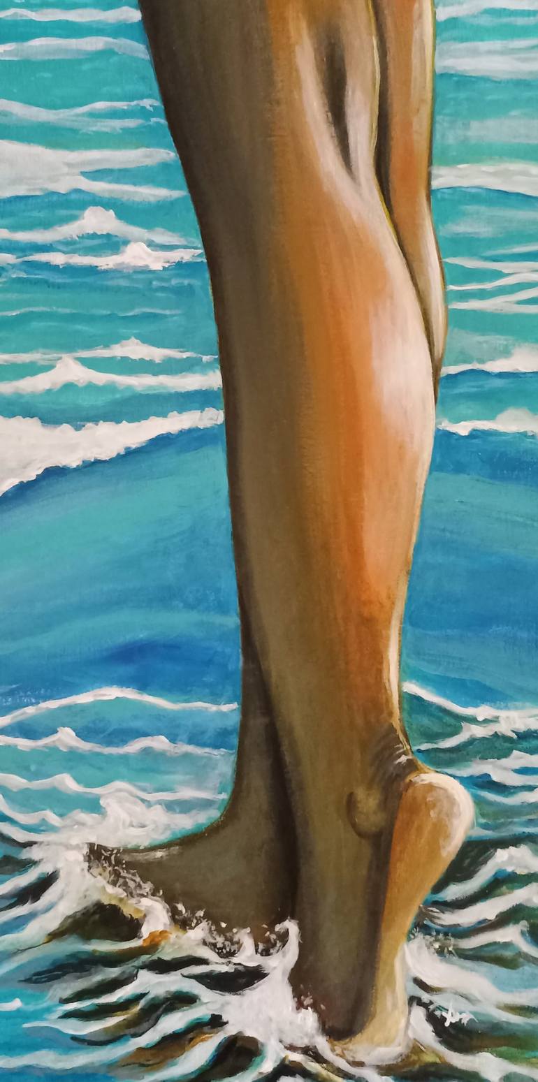 Original Seascape Painting by Sreeja S Nair