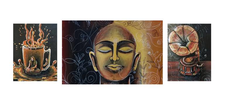 Original Figurative Abstract Painting by Sreeja S Nair