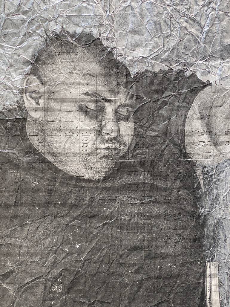 Original Black & White Pop Culture/Celebrity Mixed Media by Dante Korda