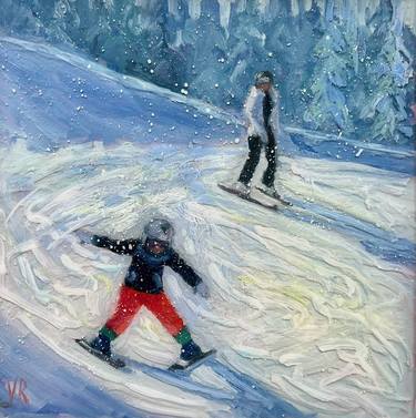 First skiing 3D oil + resin thumb