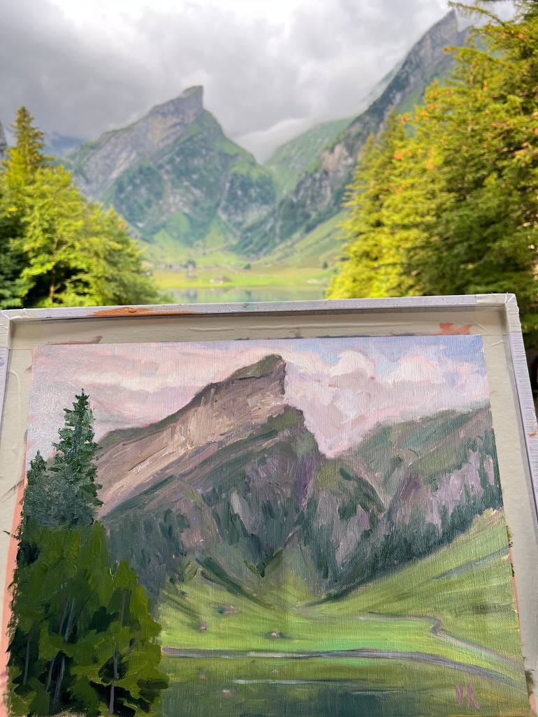 Original Expressionism Landscape Painting by Victoria Rechsteiner