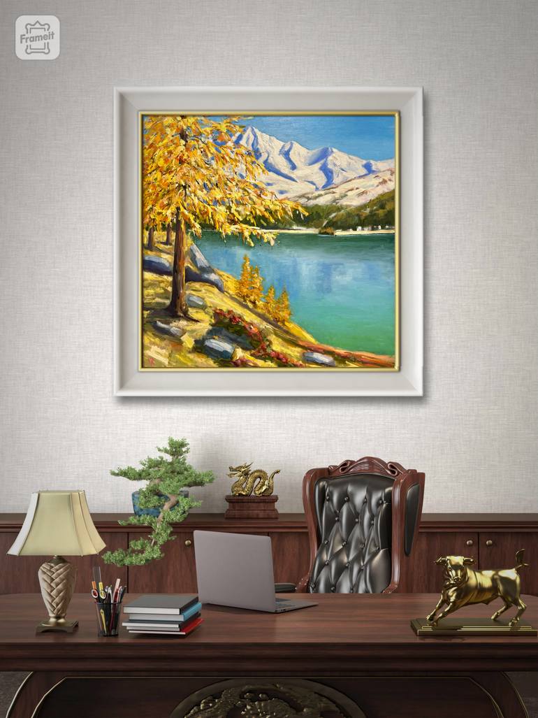 Original Expressionism Landscape Painting by Victoria Rechsteiner