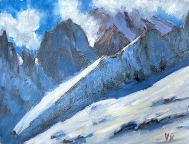 Mont Blanc pleinair oil painting thumb