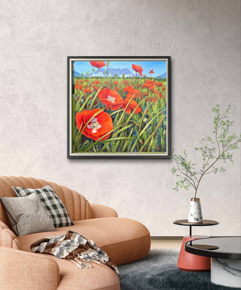 Original Impressionism Floral Painting by Victoria Rechsteiner