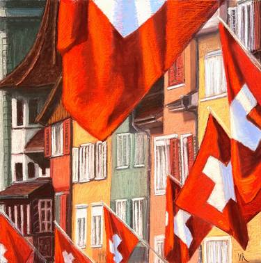 Original Contemporary Architecture Paintings by Victoria Rechsteiner