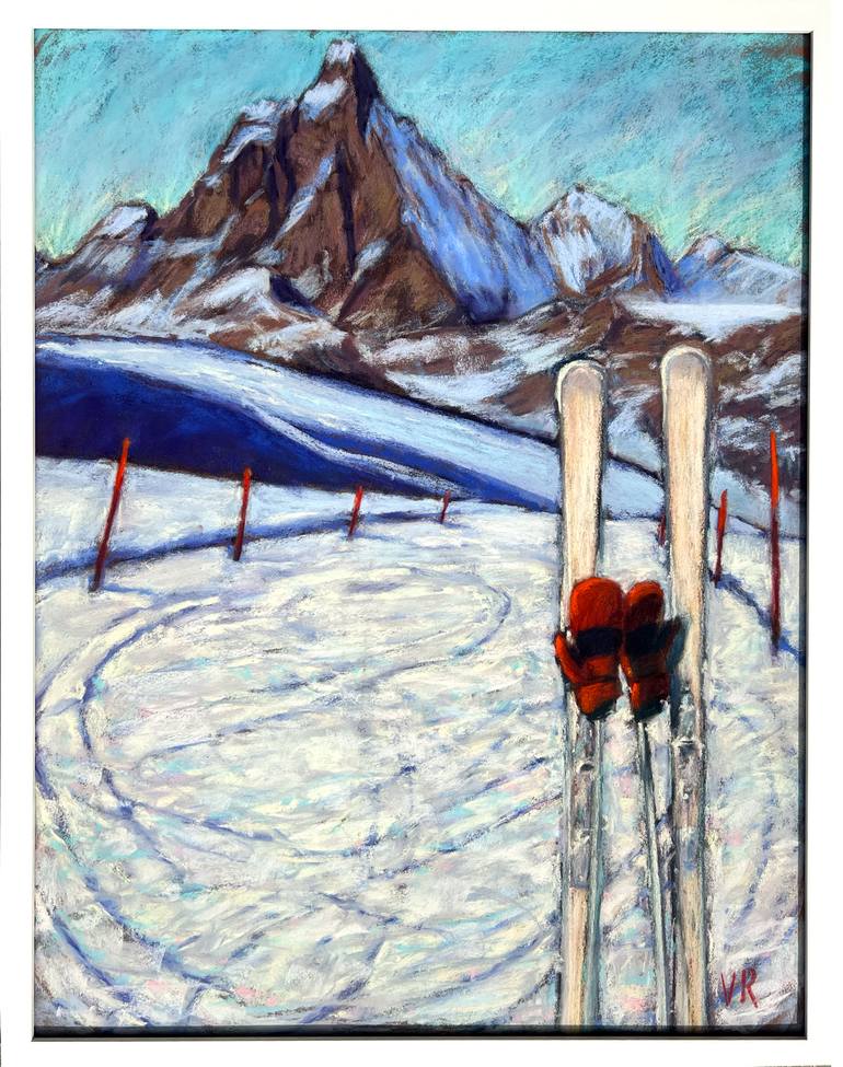 Original Expressionism Landscape Painting by Victoria Rechsteiner