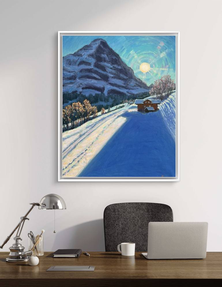 Original Expressionism Landscape Painting by Victoria Rechsteiner