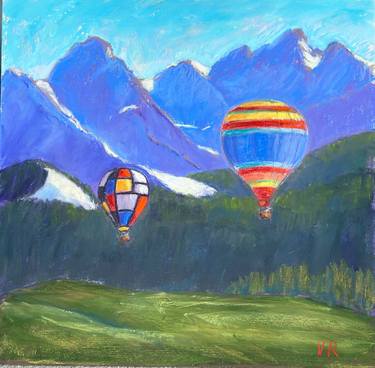 Original Expressionism Landscape Painting by Victoria Rechsteiner