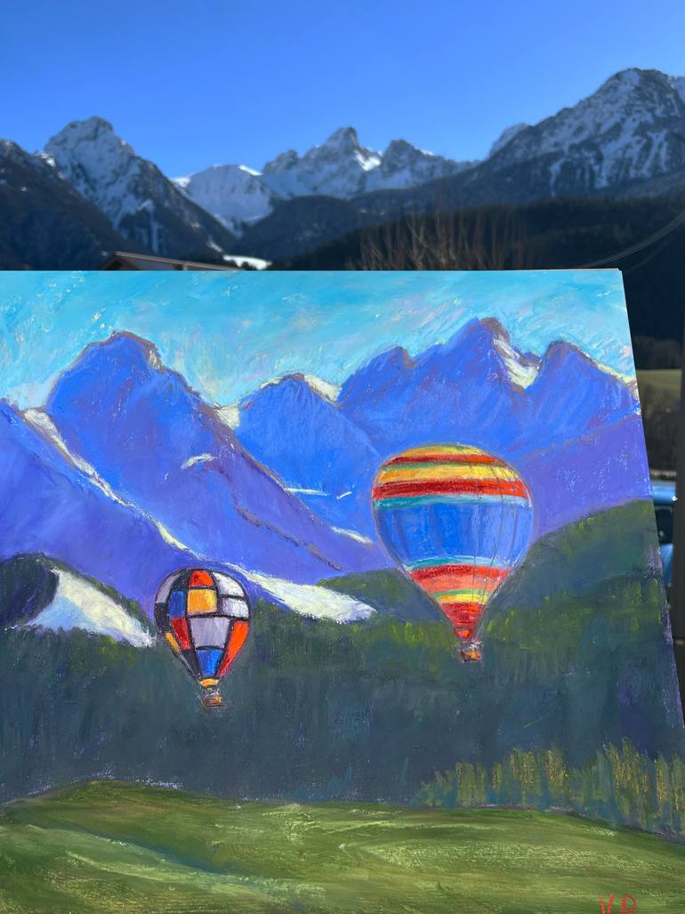 Original Expressionism Landscape Painting by Victoria Rechsteiner