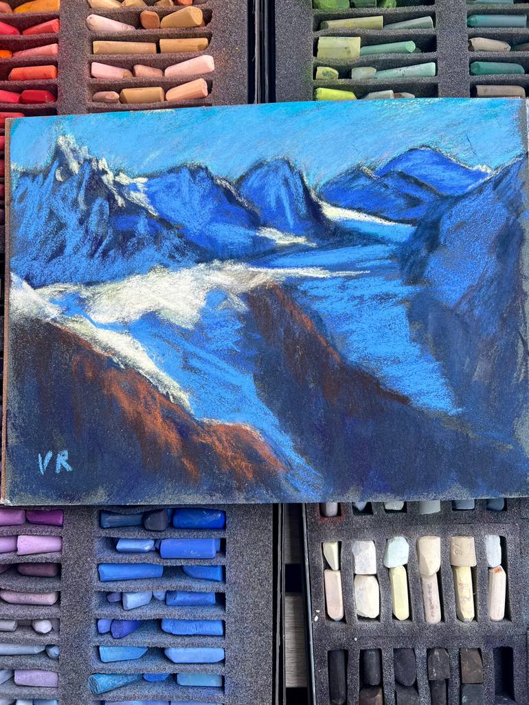 Original Expressionism Landscape Painting by Victoria Rechsteiner