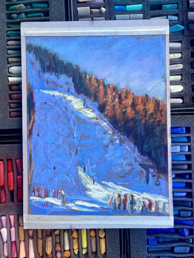 Original Expressionism Landscape Painting by Victoria Rechsteiner
