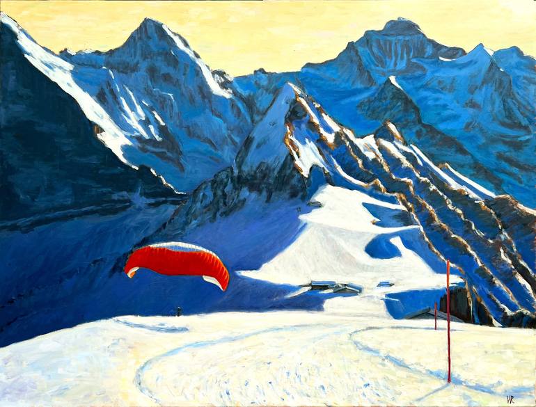 Print of Expressionism Landscape Paintings by Victoria Rechsteiner