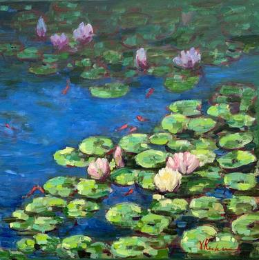 Following Monet. Original oil  on canvas. thumb