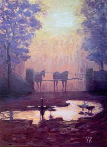 Shekhawati horses  sunset at the farm thumb