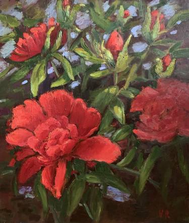 Print of Fine Art Floral Paintings by Victoria Rechsteiner