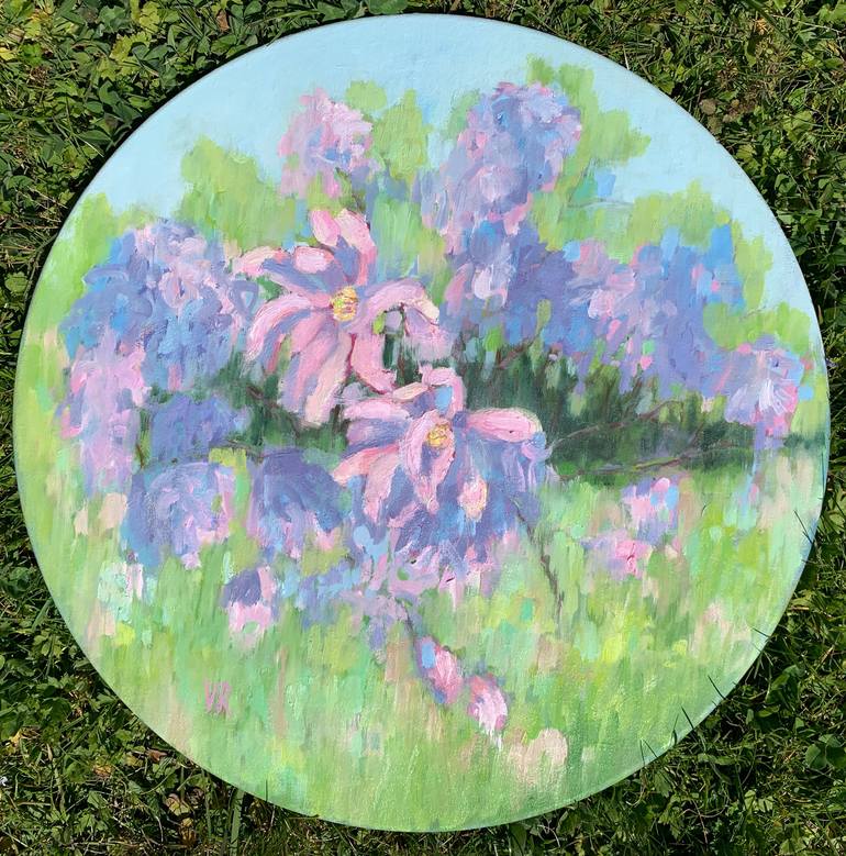 Original Floral Painting by Victoria Rechsteiner