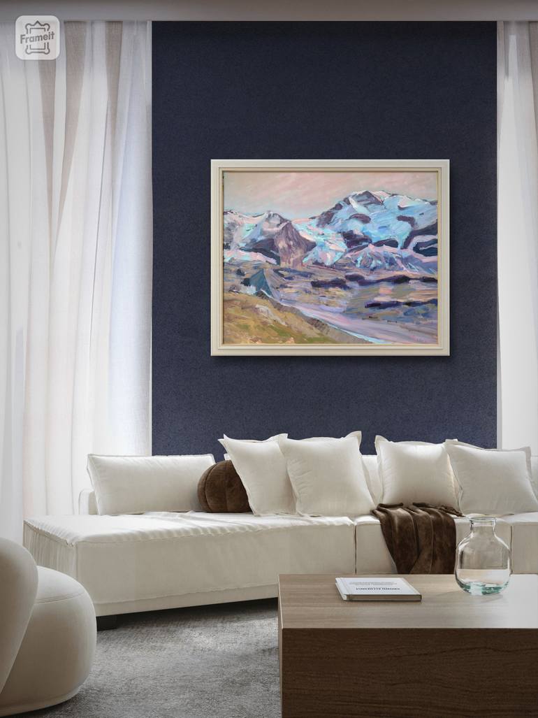 Original Abstract Landscape Painting by Victoria Rechsteiner