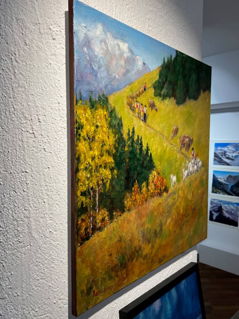 Original Expressionism Animal Painting by Victoria Rechsteiner