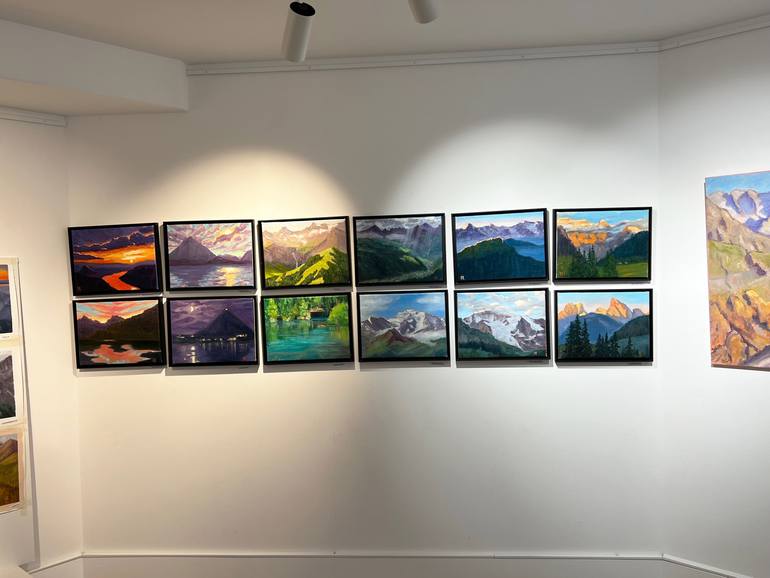 Original Abstract Landscape Painting by Victoria Rechsteiner