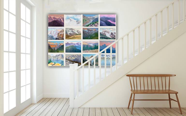 Original Abstract Landscape Painting by Victoria Rechsteiner