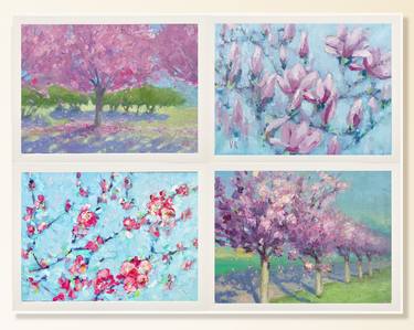 Original Impressionism Floral Paintings by Victoria Rechsteiner