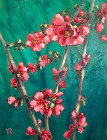 Print of Fine Art Floral Paintings by Victoria Rechsteiner