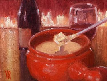 Original Impressionism Cuisine Paintings by Victoria Rechsteiner