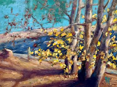 Sunny autumn day (Caumasee) oil painting thumb