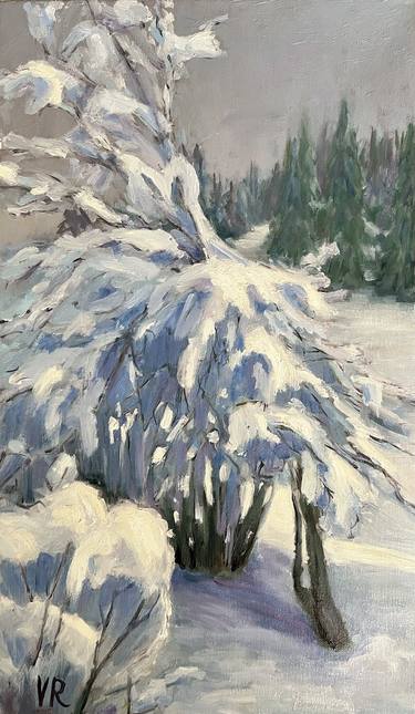 Snowfall oil on canvas thumb